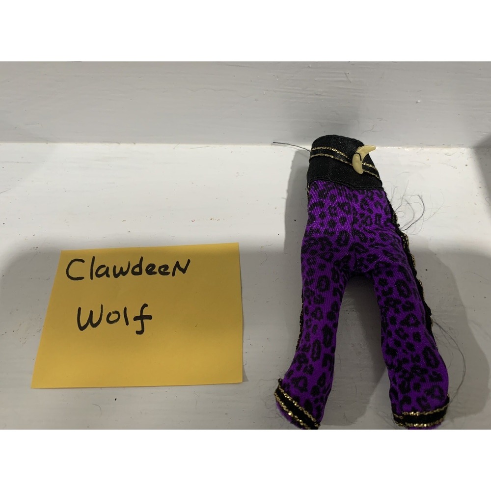 Monster High Doll Clawdeen Wolf Sweet 1600 Purple Leopard Print High Waist Pants